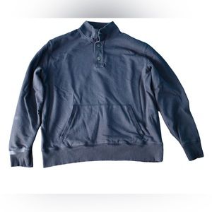 Gap Men’s Mockneck Sweater Navy Eclipse Size XXL